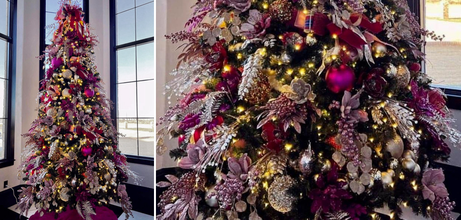 Дизайнерская Елка Премиум украшенная Лиловым Декором Christmas Tree Lilac Premium Дизайнерская Елка Премиум украшенная Лиловым Декором Christmas Tree Lilac Premium - Loft-Concept в Костроме
