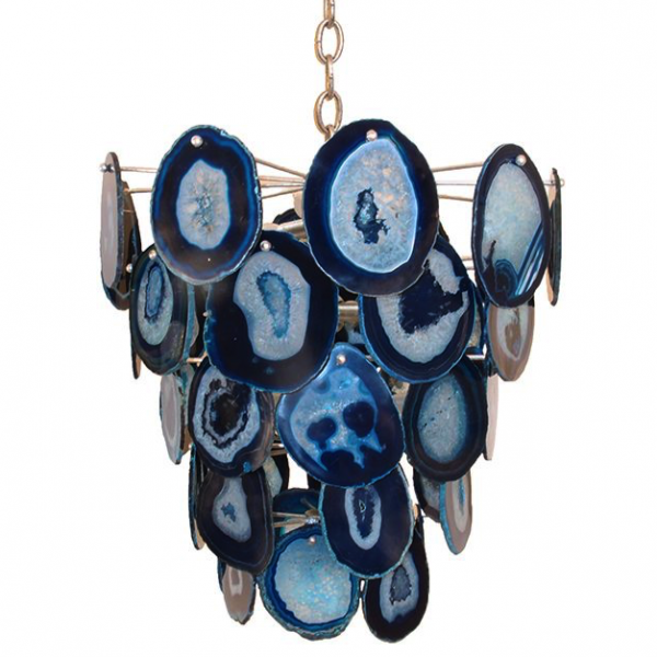 Люстра Marjorie skouras bebe chandelier Agate Синий Латунь Люстра Marjorie skouras bebe chandelier Agate Синий Латунь в Костроме | Loft Concept