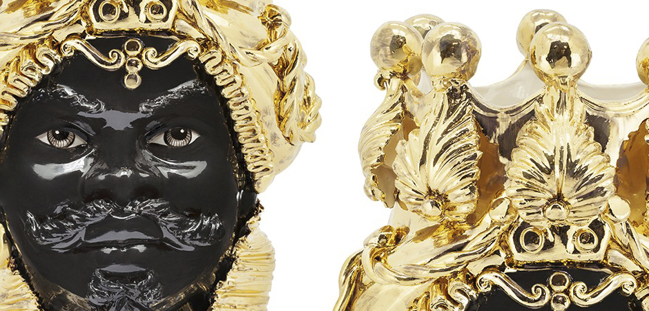 Ваза VASE MORO MAN BIG DREAMS gold Ваза VASE MORO MAN BIG DREAMS gold - Loft-Concept в Костроме