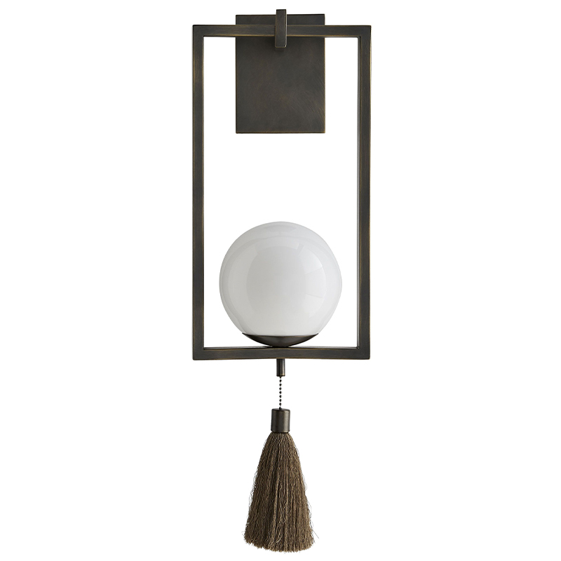 Бра Arteriors TRAPEZE SCONCE Белый Черный Бра Arteriors TRAPEZE SCONCE Белый Черный в Костроме | Loft Concept