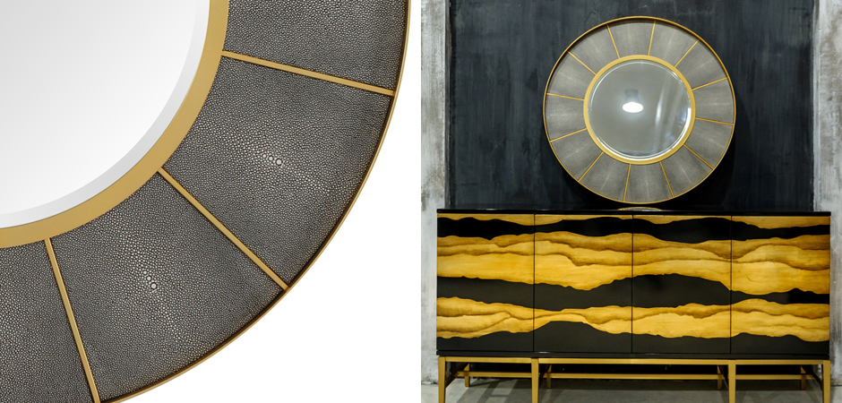 Зеркало Sectors Circle Mirror Зеркало Sectors Circle Mirror - Loft-Concept в Костроме