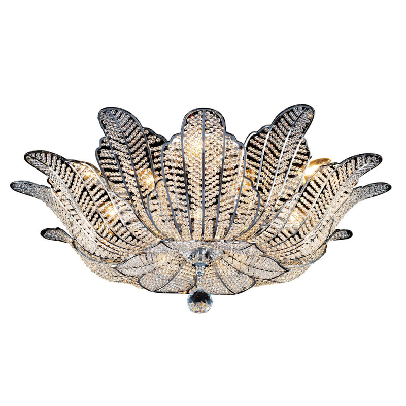 Потолочная люстра Franseza Chandelier chrome Хром Прозрачный (Transparent) Серебряный Потолочная люстра Franseza Chandelier chrome Хром Прозрачный (Transparent) Серебряный в Костроме | Loft Concept