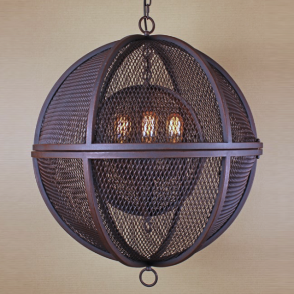Люстра Double Sphere Pendant Коричневый Люстра Double Sphere Pendant Коричневый в Костроме | Loft Concept