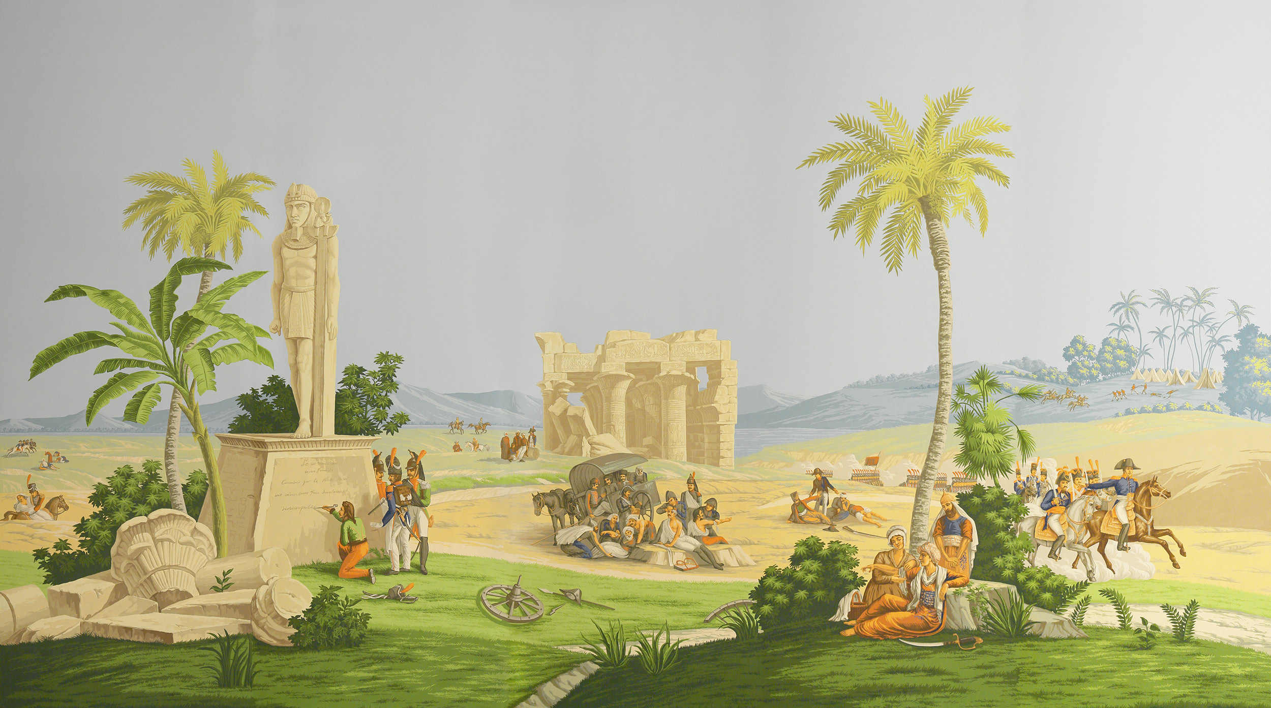 Обои ручная роспись Napoleon's Campaign in Egypt Velay on scenic paper Обои ручная роспись Napoleon's Campaign in Egypt Velay on scenic paper - постер Loft-Concept в Костроме