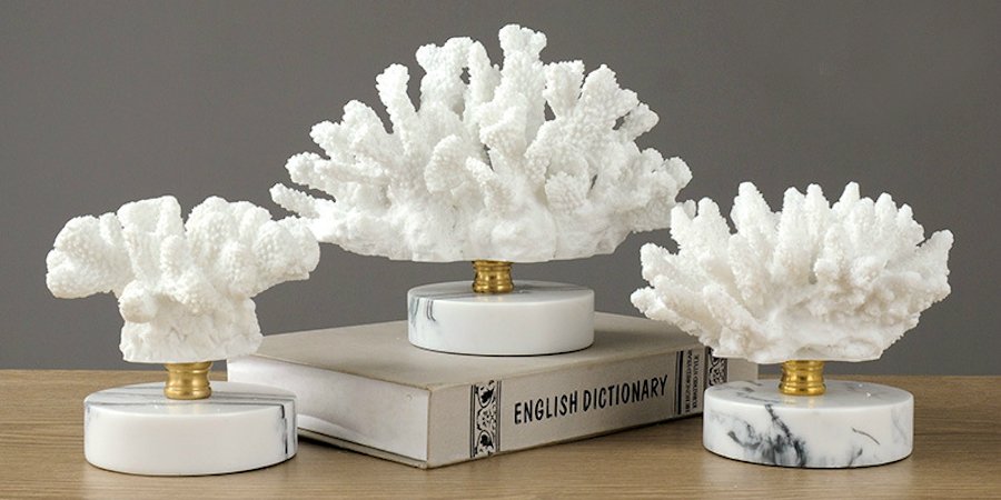 Белый коралл Cluster на подставке Белый коралл Cluster на подставке - Loft-Concept в Костроме