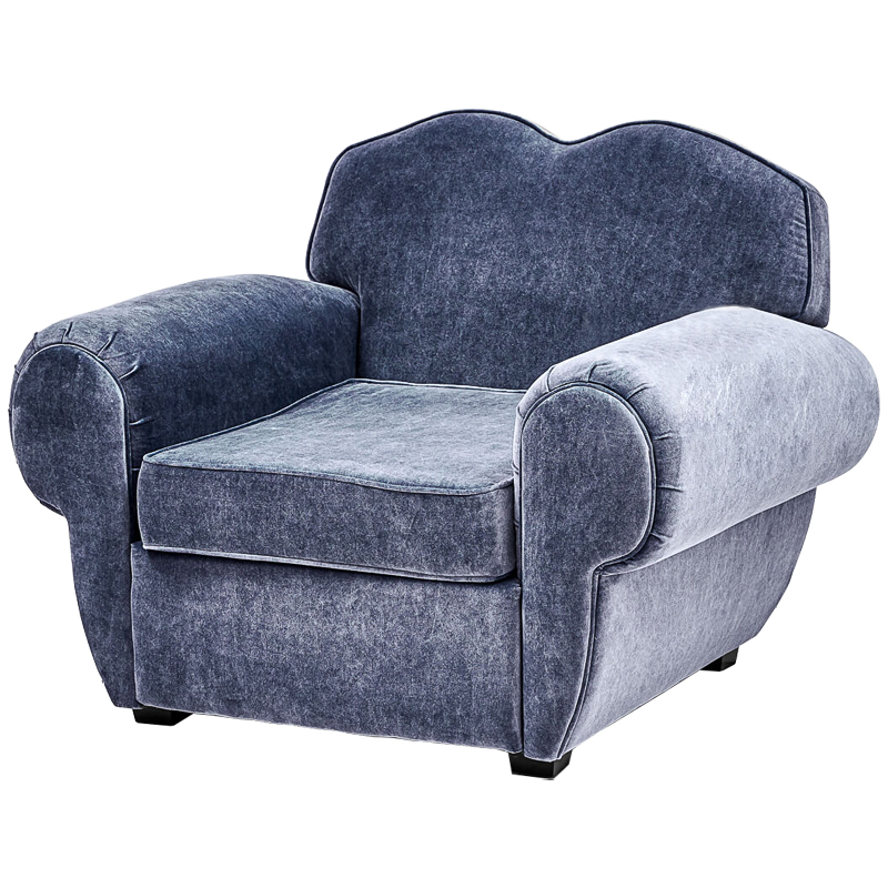 Кресло Braganza Chair Dusty Blueberry Сапфирово-синий Кресло Braganza Chair Dusty Blueberry Сапфирово-синий в Костроме | Loft Concept