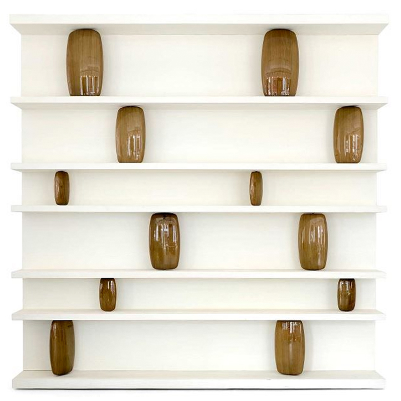 Стеллаж Galet Bookcase Коричневый Белый Стеллаж Galet Bookcase Коричневый Белый в Костроме | Loft Concept