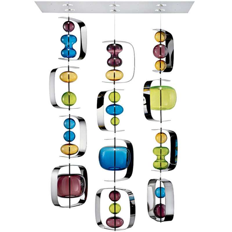 Светильник Barovier & Toso Manhattan Multi Color Мульти Хром Светильник Barovier & Toso Manhattan Multi Color Мульти Хром в Костроме | Loft Concept