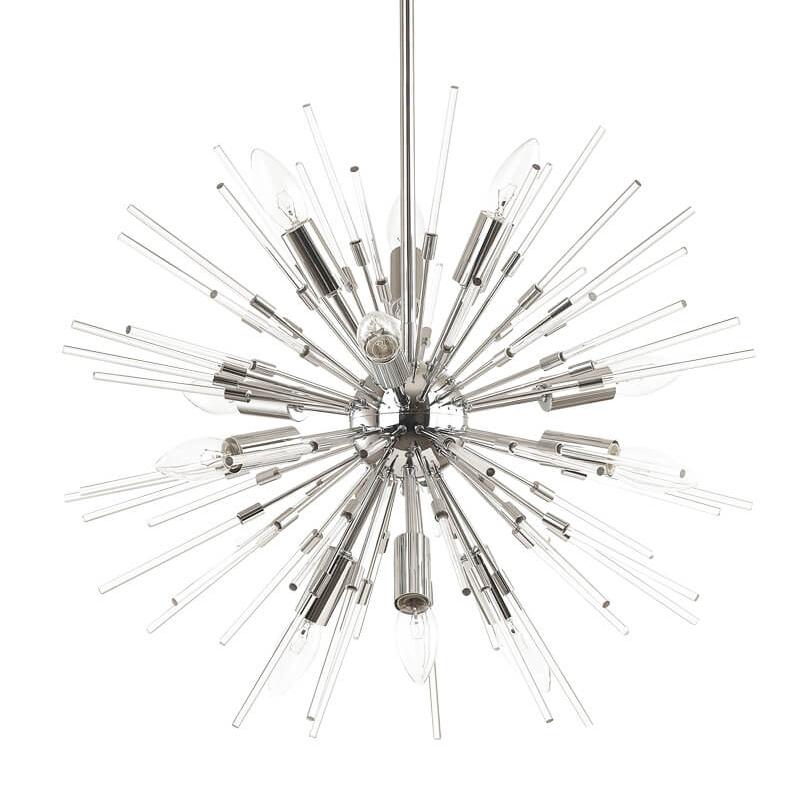 Люстра Welund Sputnik Chandelier chromium Хром Прозрачный в Костроме | Loft Concept 