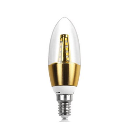 Прозрачная лампочка LED E14 с позолотой Глянцевое золото Прозрачная лампочка LED E14 с позолотой Глянцевое золото в Костроме | Loft Concept
