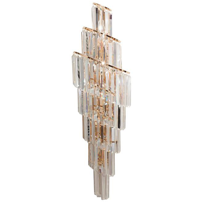 Бра Odeon Cascade Wall Lamp Right Прозрачный Золотой в Костроме | Loft Concept 