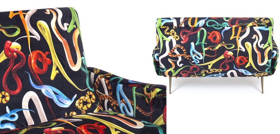 Диван Seletti Sofa Two Seater Snakes Диван Seletti Sofa Two Seater Snakes - Loft-Concept в Костроме