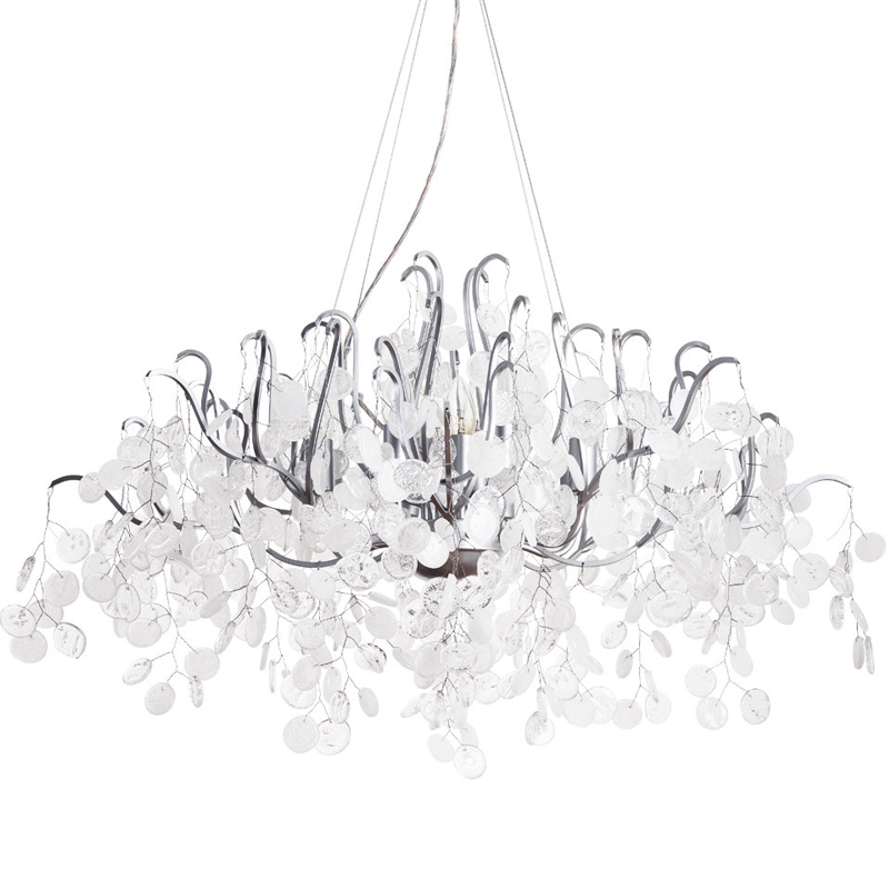 Люстра FAIRYTREE Chandelier Silver 100 Серебряный Прозрачное Стекло Люстра FAIRYTREE Chandelier Silver 100 Серебряный Прозрачное Стекло в Костроме | Loft Concept