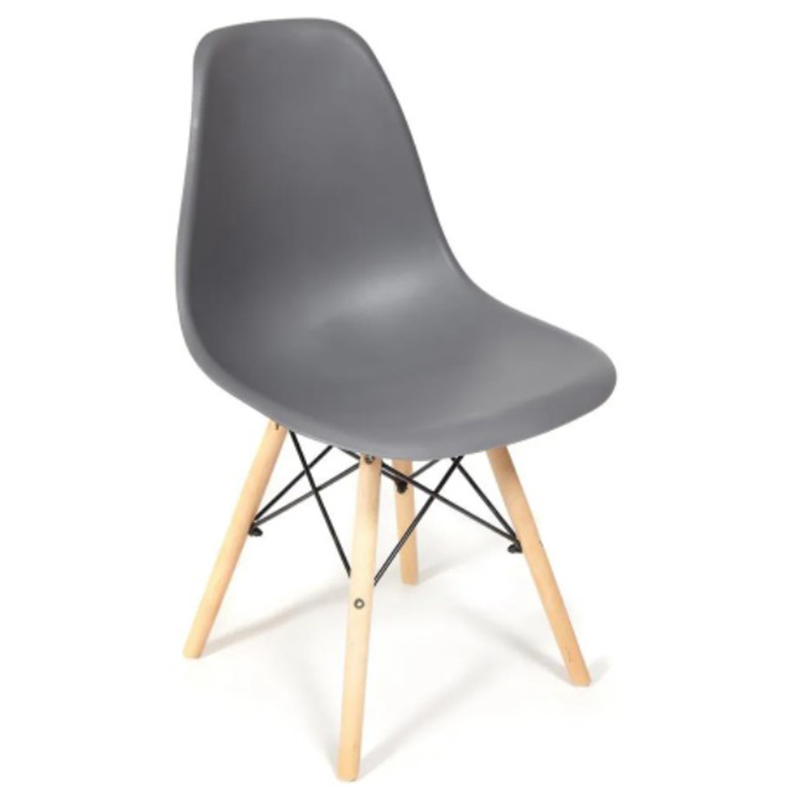 Стул DSW grey Серый Древесина Стул DSW grey Серый Древесина в Костроме | Loft Concept