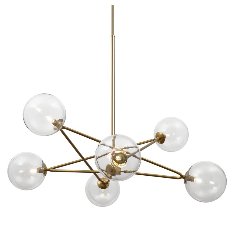 Люстра Chandelier Constellation Orbs Transparent Латунь Прозрачное Стекло Люстра Chandelier Constellation Orbs Transparent Латунь Прозрачное Стекло в Костроме | Loft Concept