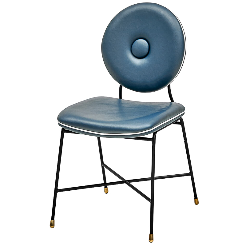 Стул Oliver Chair Черный Синий Стул Oliver Chair Черный Синий в Костроме | Loft Concept
