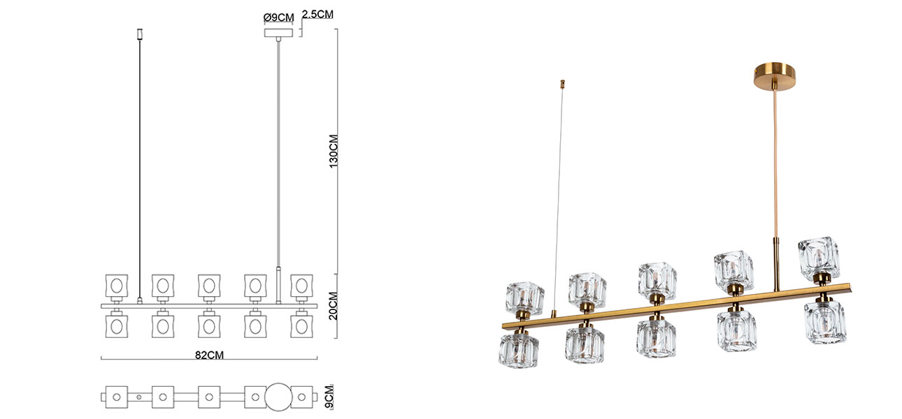 Люстра Dzherardo 10 - фото №1