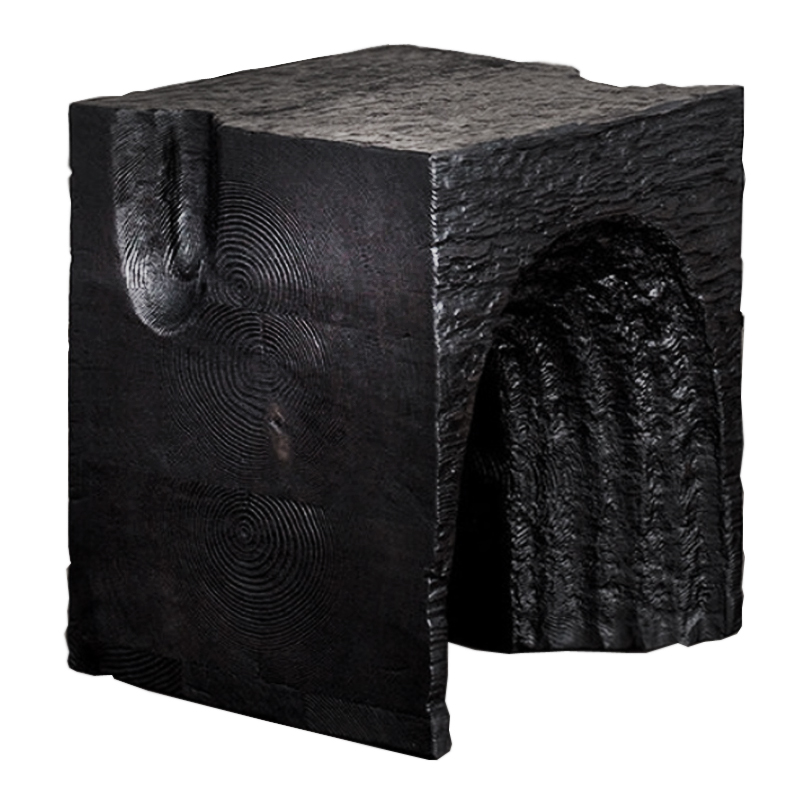 Приставной стол Kelly Wearstler Черный Echo Stool Черный Приставной стол Kelly Wearstler Черный Echo Stool Черный в Костроме | Loft Concept