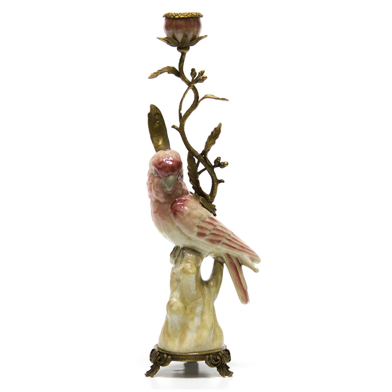 Подсвечник Pink Parrot Candlestick L or R Бронза Розовый (Rose) Подсвечник Pink Parrot Candlestick L or R Бронза Розовый (Rose) в Костроме | Loft Concept