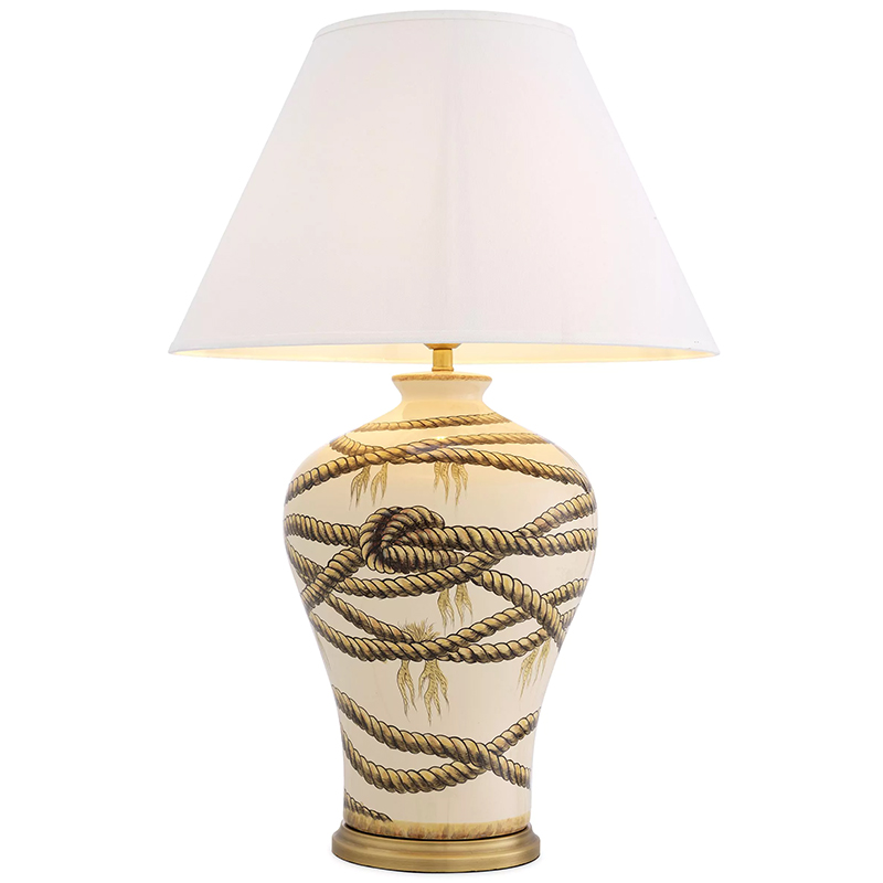 Настольная лампа Eichholtz Table Lamp Hernando Латунь Бежевый ivory ( слоновая кость ) Настольная лампа Eichholtz Table Lamp Hernando Латунь Бежевый ivory ( слоновая кость ) в Костроме | Loft Concept