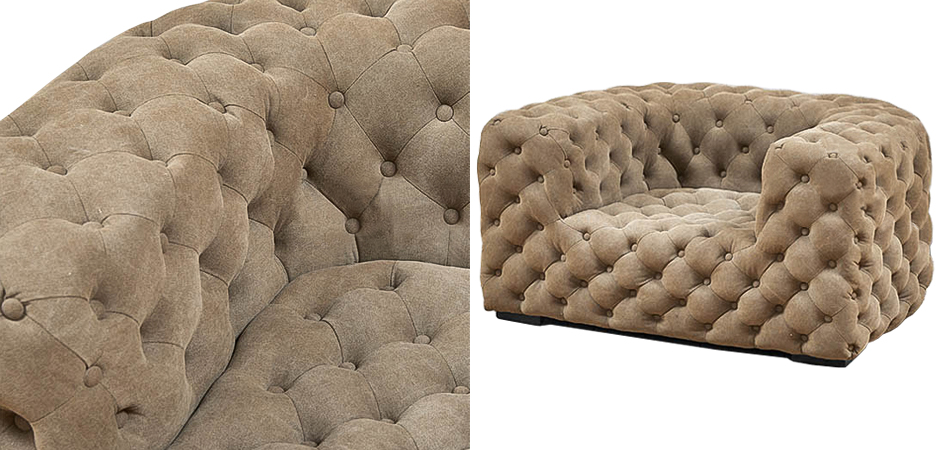 Кресло Soho Tufted Beige Armchair Кресло Soho Tufted Beige Armchair - Loft-Concept в Костроме