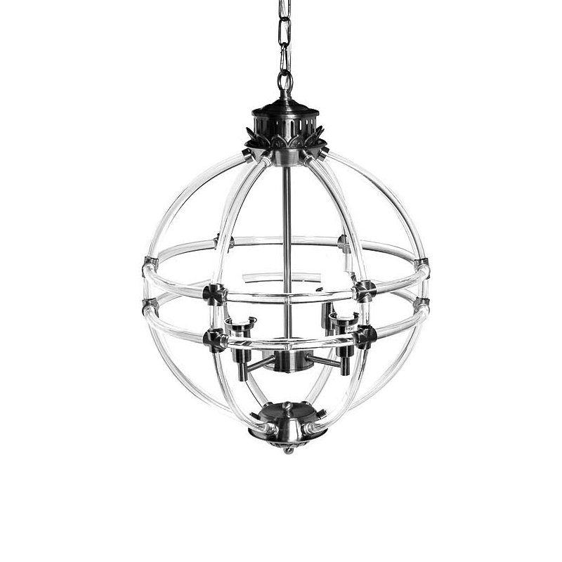 Люстра Eichholtz Chandelier Impero Silver Никель Прозрачный Люстра Eichholtz Chandelier Impero Silver Никель Прозрачный в Костроме | Loft Concept