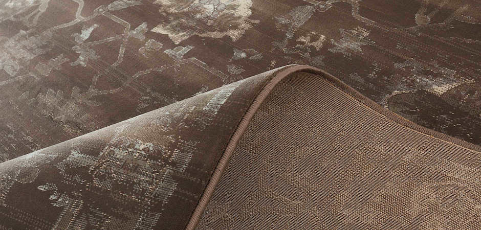 Ковёр из вискозы Indian pattern Choco Ковёр из вискозы Indian pattern Choco - Loft-Concept в Костроме