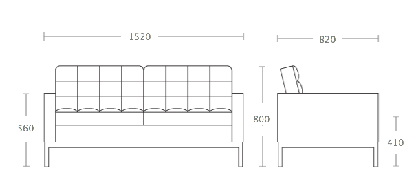 Диван Florence Knoll Settee Диван Florence Knoll Settee в Костроме