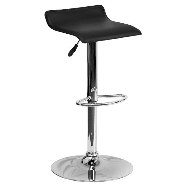 Барный стул Chrome And Black Bar Stool Серебряный Барный стул Chrome And Black Bar Stool Серебряный в Костроме | Loft Concept