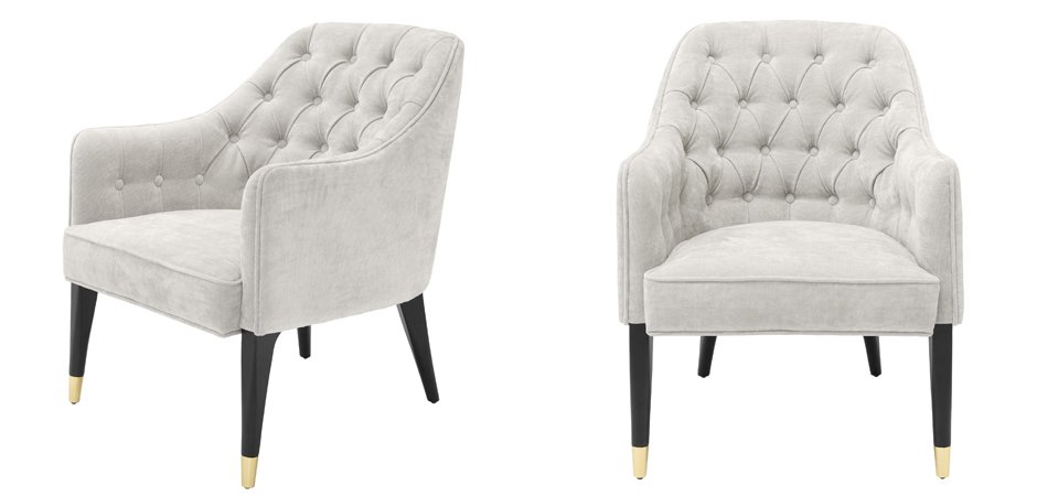 Кресло Eichholtz Chair Cyrus Sand Кресло Eichholtz Chair Cyrus Sand - Loft-Concept в Костроме