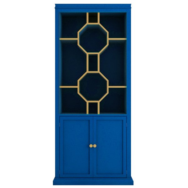 Стеллаж Art Deco Vitrine Синий Стеллаж Art Deco Vitrine Синий в Костроме | Loft Concept