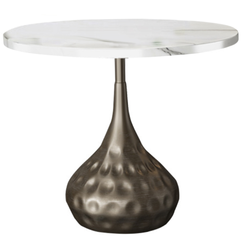 Приставной стол Cluster Surface Bronze Side Table Античная Бронза Белый Приставной стол Cluster Surface Bronze Side Table Античная Бронза Белый в Костроме | Loft Concept