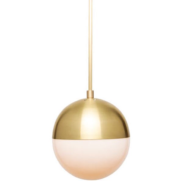 Подвесной светильник Cedar & Moss Pendant Lamp Латунь Прозрачный белый Подвесной светильник Cedar & Moss Pendant Lamp Латунь Прозрачный белый в Костроме | Loft Concept