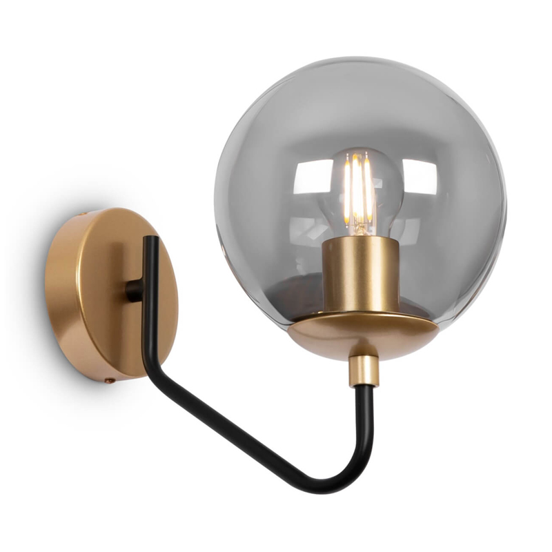 Бра Benigno Sconce Золотой Прозрачный (Transparent) Черный Бра Benigno Sconce Золотой Прозрачный (Transparent) Черный в Костроме | Loft Concept