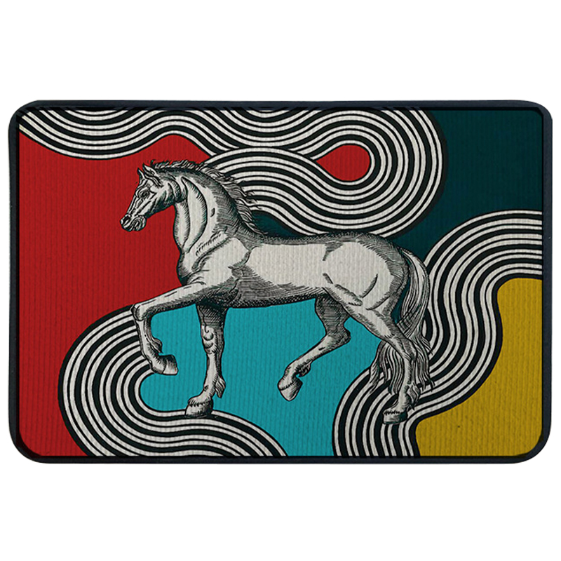 Ковер для прихожей и ванной Hermes Cheval Cosmique Rug Мульти Ковер для прихожей и ванной Hermes Cheval Cosmique Rug Мульти в Костроме | Loft Concept