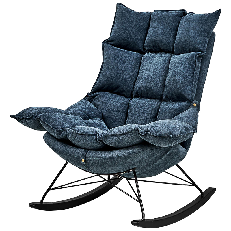 Кресло Bomani Chair Синий Черный Кресло Bomani Chair Синий Черный в Костроме | Loft Concept