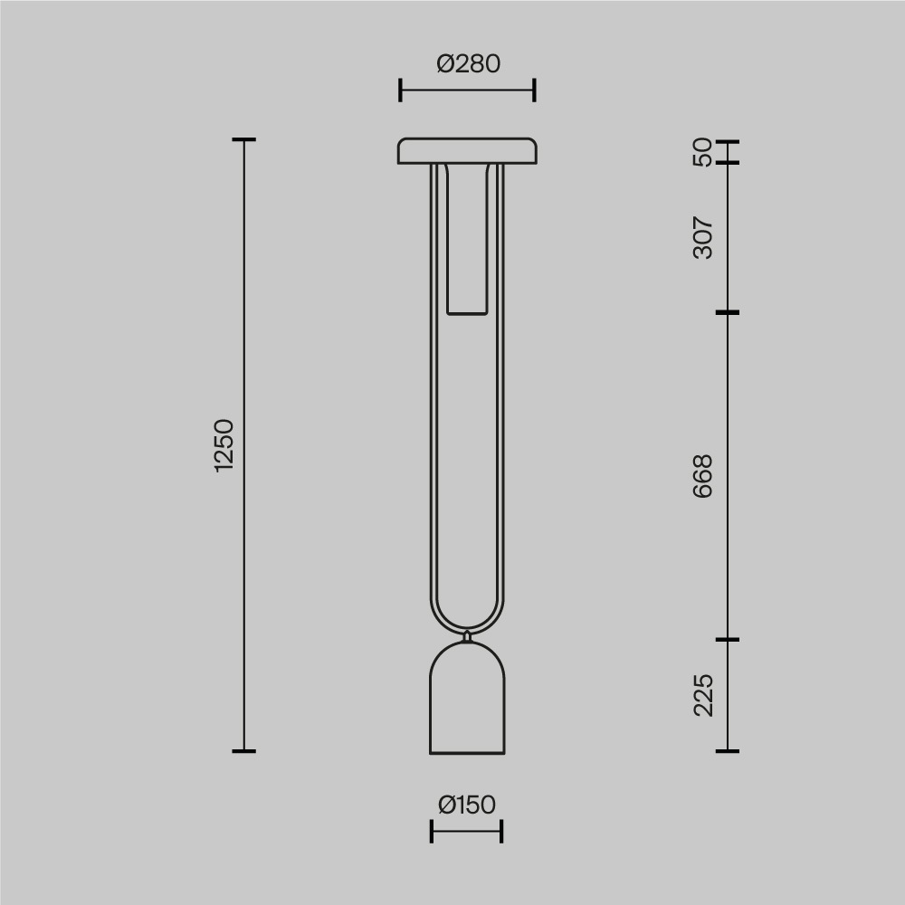 Напольный торшер светодионый Ikebana 3000К 24Вт в Костроме