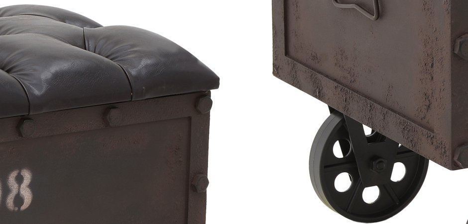 Пуф-бокс Loft Industrial Wheel Пуф-бокс Loft Industrial Wheel - Loft-Concept в Костроме