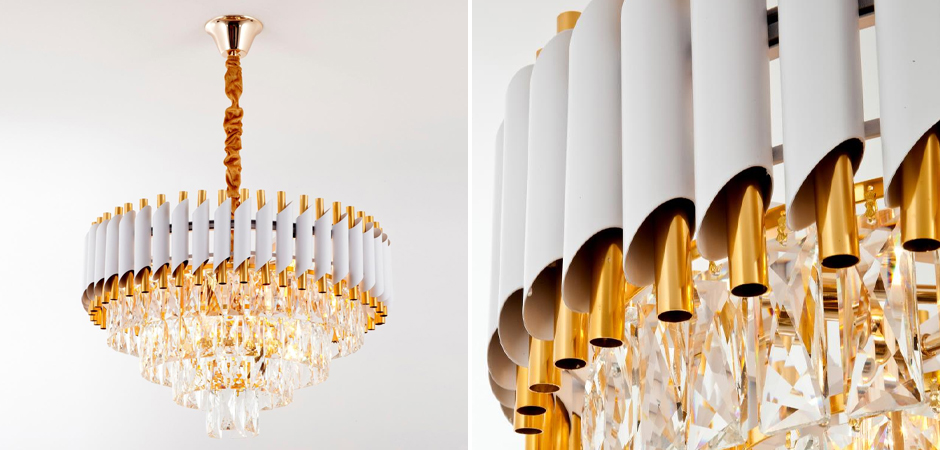 Круглая многоярусная люстра Empire Crystal Gold Круглая многоярусная люстра Empire Crystal Gold - Loft-Concept в Костроме