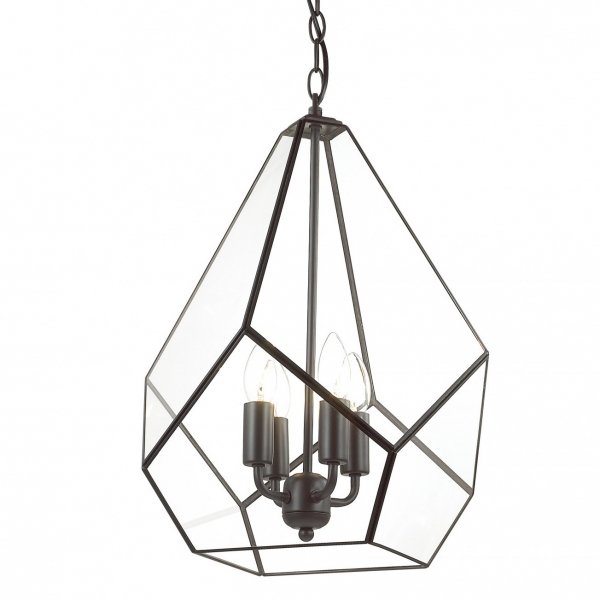 Люстра Geometry Glass Light Pendant Transparent 4 Прозрачный Люстра Geometry Glass Light Pendant Transparent 4 Прозрачный в Костроме | Loft Concept