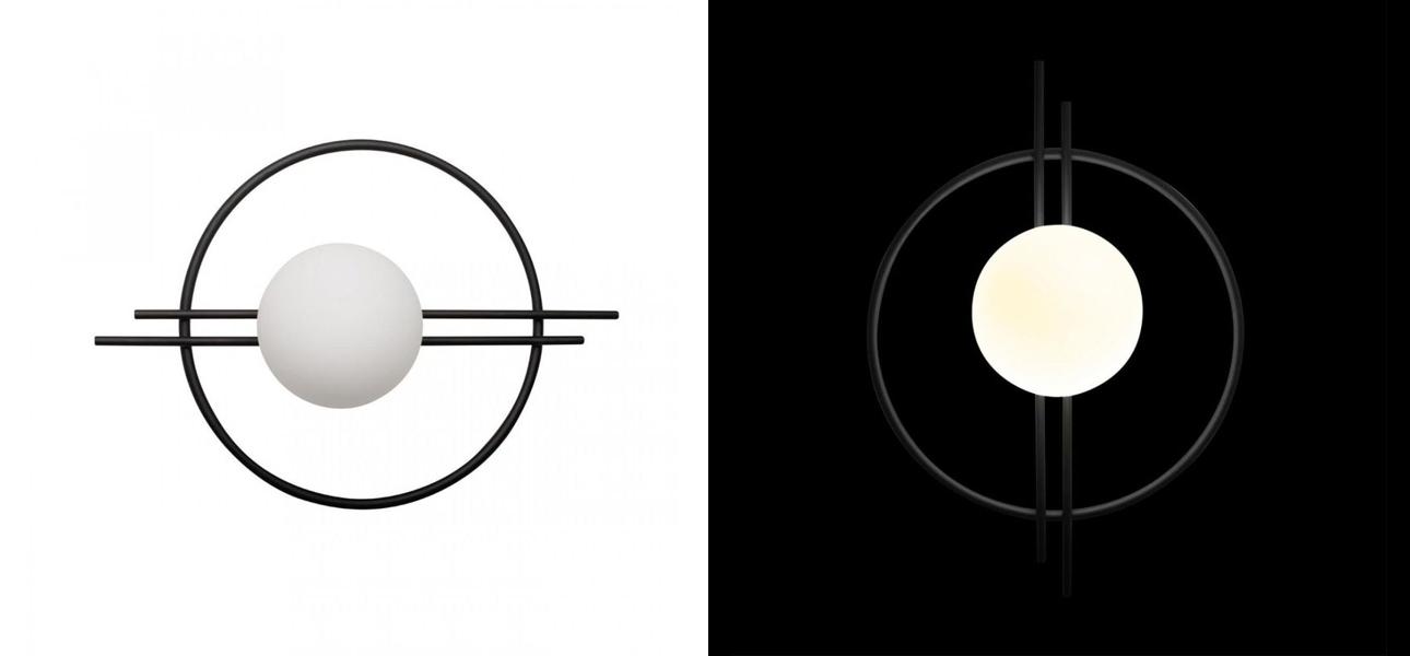 Бра Balance Beads Libra Black 40 см - фото