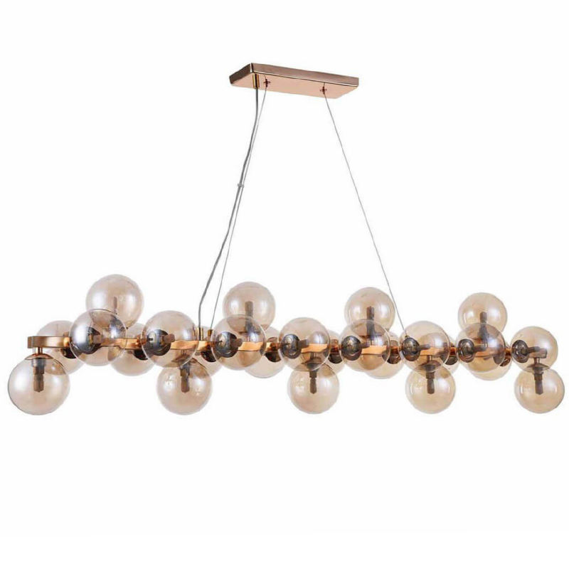 Люстра Berries Chandelier Rectangle Amber 120 Глянцевое золото Янтарь (Amber) Люстра Berries Chandelier Rectangle Amber 120 Глянцевое золото Янтарь (Amber) в Костроме | Loft Concept