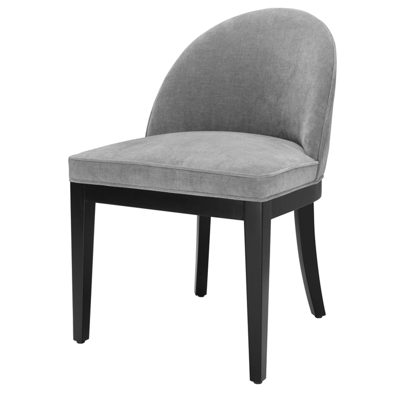 Стул Eichholtz Dining Chair Fallon grey Серый Черный Стул Eichholtz Dining Chair Fallon grey Серый Черный в Костроме | Loft Concept