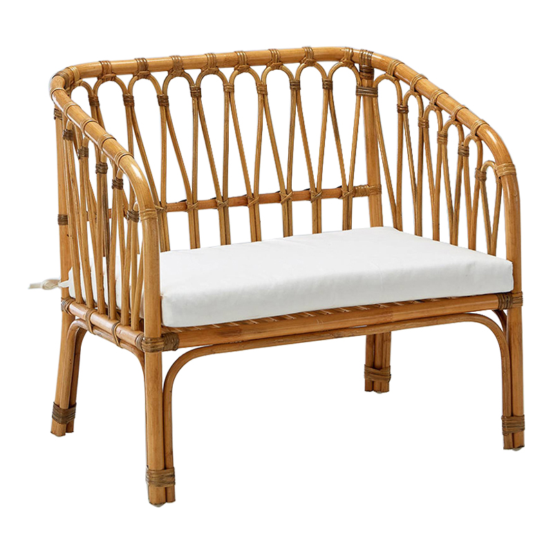 Диван детский из ротанга Wicker Baby Sofa Бежевый Диван детский из ротанга Wicker Baby Sofa Бежевый в Костроме | Loft Concept