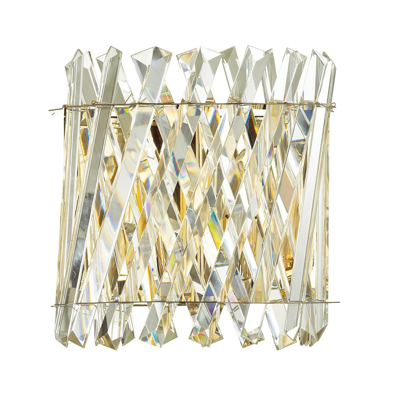 Бра Crystal Crossed Stripes Gold Золотой Бра Crystal Crossed Stripes Gold Золотой в Костроме | Loft Concept