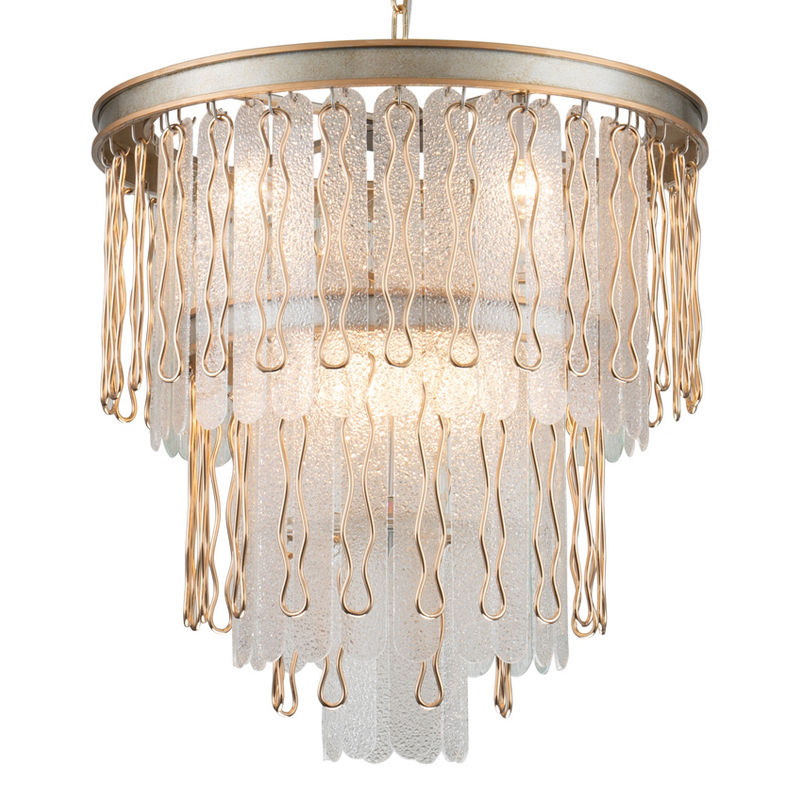 Люстра Abel Chandelier 60 Золотой Серебряный Прозрачный Люстра Abel Chandelier 60 Золотой Серебряный Прозрачный в Костроме | Loft Concept