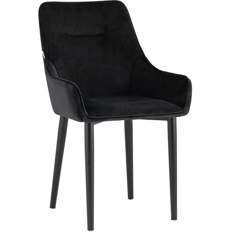 Стул Joan Chair Черный Велюр Черный Стул Joan Chair Черный Велюр Черный в Костроме | Loft Concept