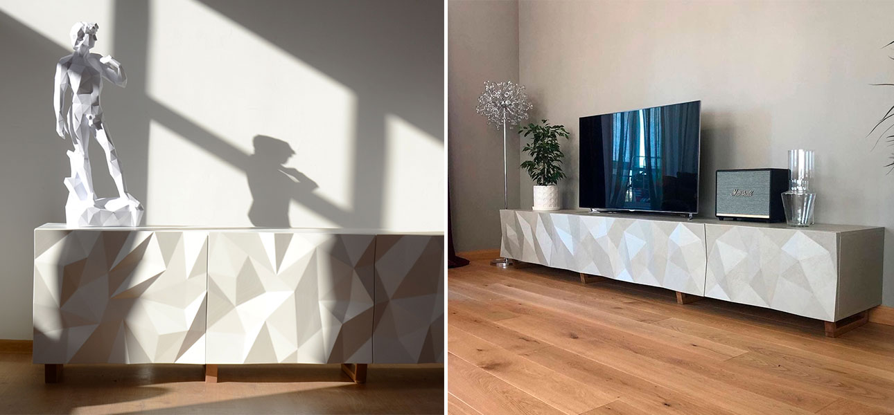 TV-тумба с большими угловыми фигурами Geometric Greece - фото