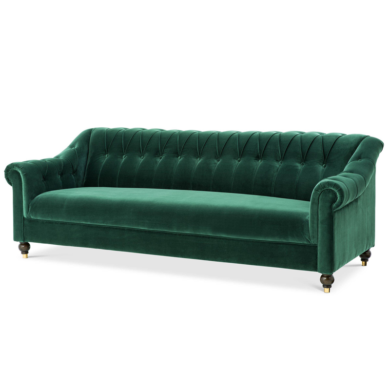 Диван Eichholtz Sofa Brian Зеленый Черный Золотой Диван Eichholtz Sofa Brian Зеленый Черный Золотой в Костроме | Loft Concept