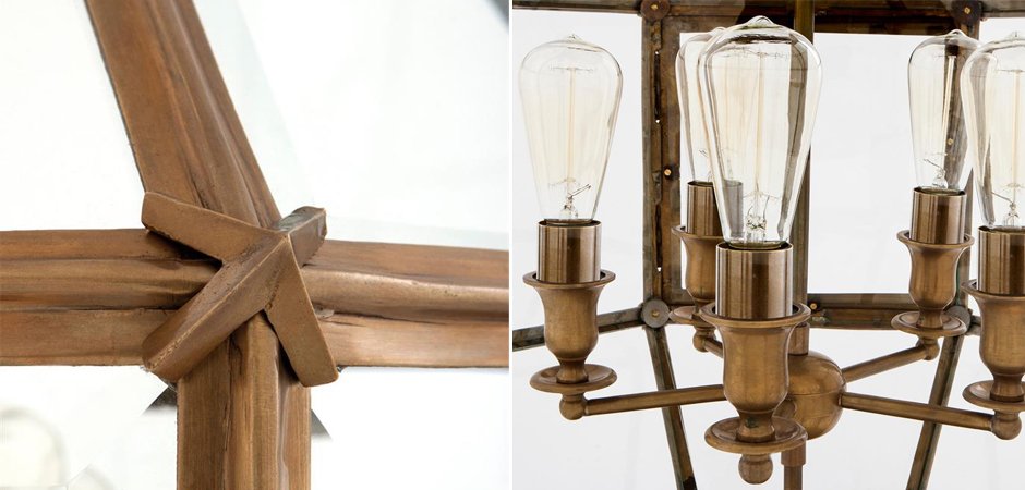 Люстра Lantern Owen Brass L - Loft-Concept в Костроме